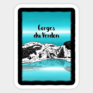 Verdon Gorge Sticker